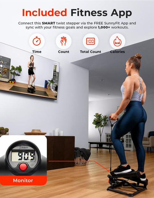 Load image into Gallery viewer, Twist Stair Steppers with Resistance Bands
