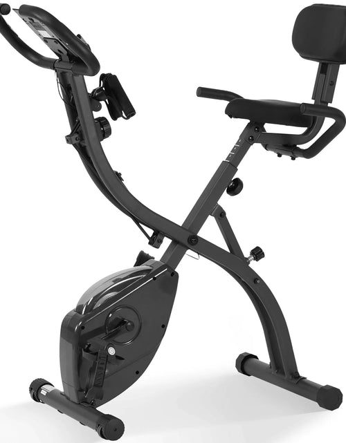 Load image into Gallery viewer, Folding Exercise Bike 3 in 1 Magnetic Stationary Recumbent Bike 10 Level Resistance for Home Use with Arm Resistance Bands
