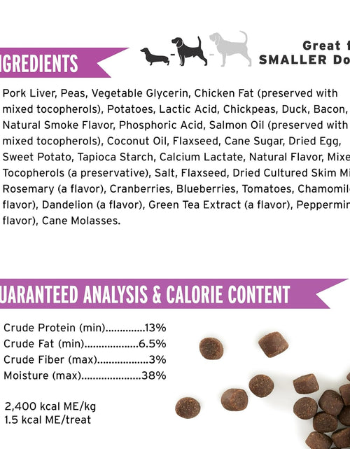 Load image into Gallery viewer, Mini Training Rewards Grain-Free Duck with Bacon Treats for Dogs (1 Pouch), 4 Oz
