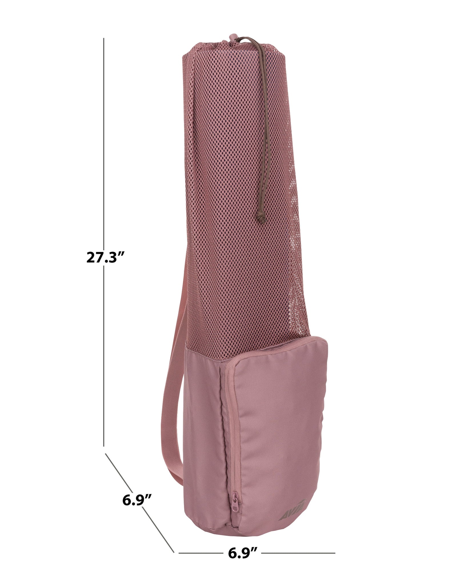 20 Liter Midnight Mauve Yoga Mat Bag Carry Sports, Unisex, Polyester
