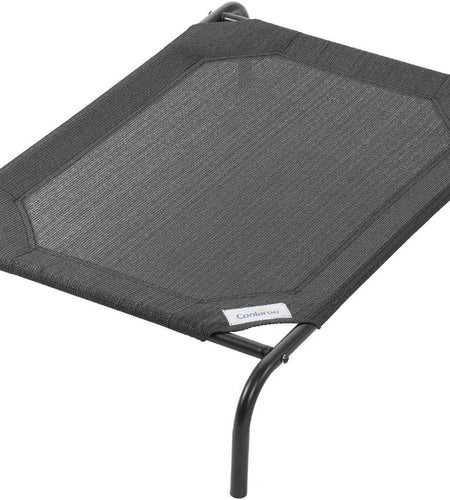Original Elevated Dog Bed - Breathable Off-The-Ground Pet Bed with Cooling Fabric, Joint Relief & Moisture-Resistant Fabric, 100% Recyclable, Easy Clean, Gunmetal, Medium