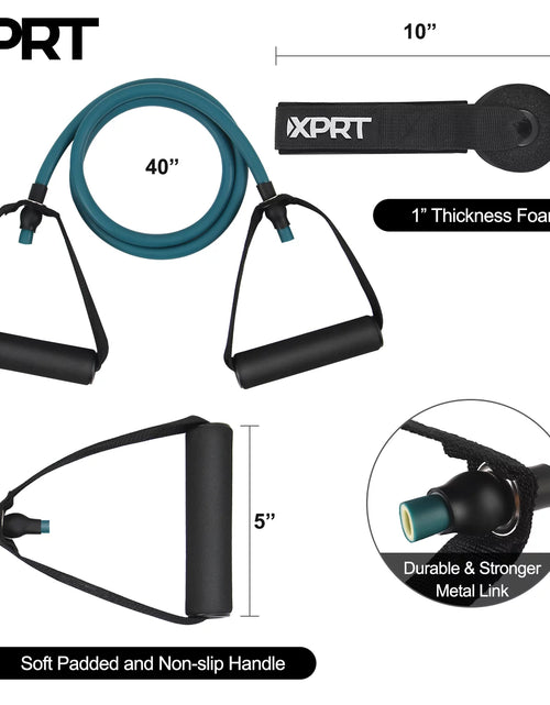 Load image into Gallery viewer, Single Resistance Band Home Gym Exercise Band with Handles and Door Anchor 30 Lb.
