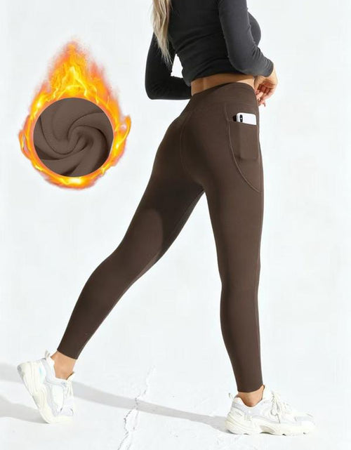 Load image into Gallery viewer, High Waist Thermal Lined Sports Leggings
