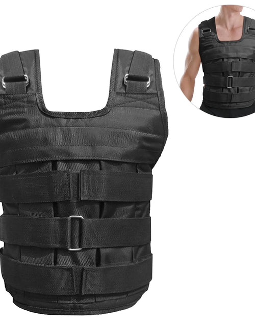 Load image into Gallery viewer, Adjustable Weighted Vest Weight Jacket Oxford Exercise Weight Loading Cloth Strength Training 110LB Max. Load (No Weights)
