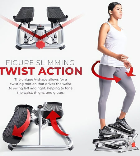 Twist Stair Steppers with Resistance Bands