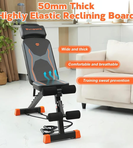 7 Adjustable Positions Fitness Bench