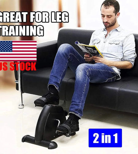 Multi-Function Mini Digital under Desk Bike Stepper Foot Pedal Exerciser,Pedal Exerciser for Senior