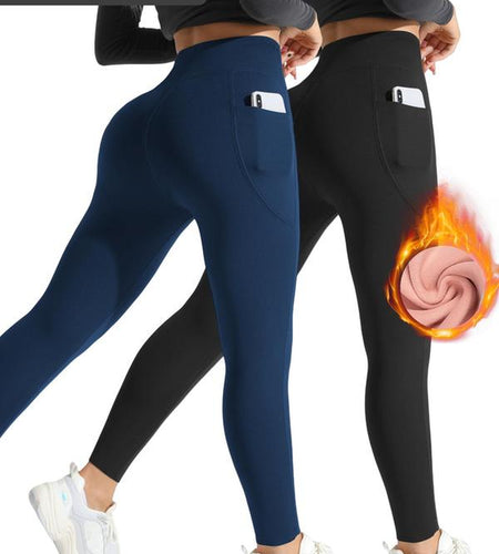 High Waist Thermal Lined Sports Leggings