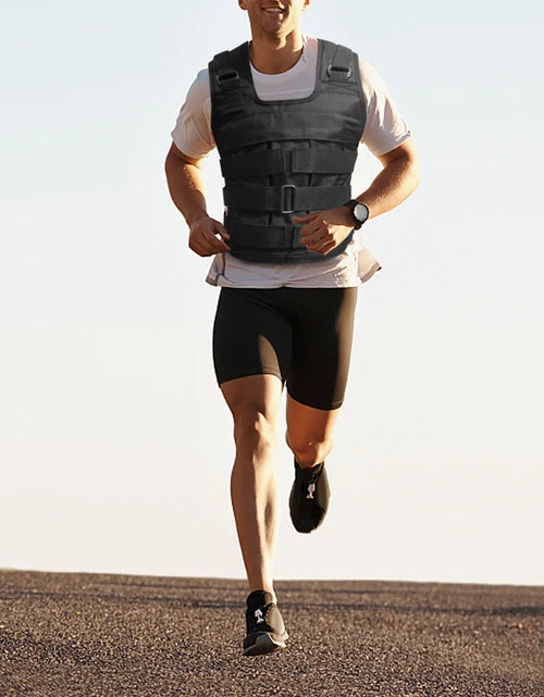 Load image into Gallery viewer, Adjustable Weighted Vest Weight Jacket Oxford Exercise Weight Loading Cloth Strength Training 110LB Max. Load (No Weights)
