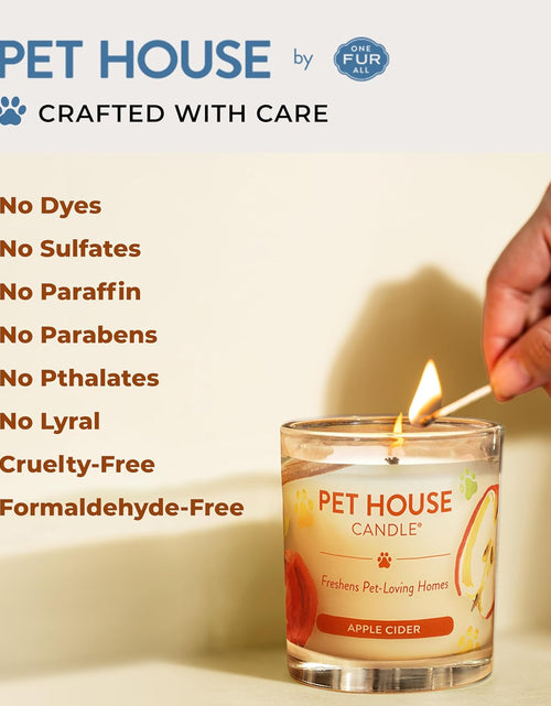 Load image into Gallery viewer, - 100% Natural Soy Wax Candle - Pet Odor Eliminator, up to 60 Hours Burn Time, Non-Toxic, Eco-Friendly Reusable Glass Jar Scented Candles – Pumpkin Spice - Pack of 2
