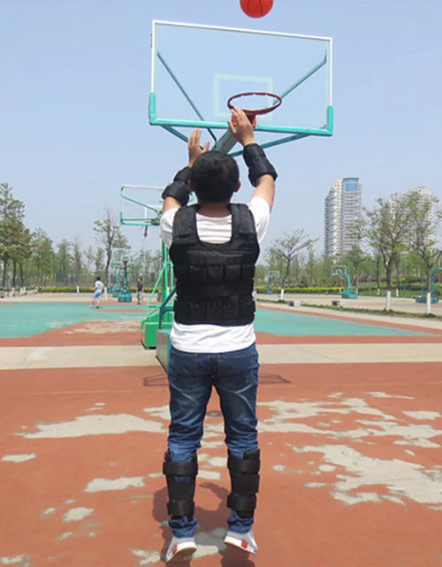 Load image into Gallery viewer, Adjustable Weighted Vest Weight Jacket Oxford Exercise Weight Loading Cloth Strength Training 110LB Max. Load (No Weights)
