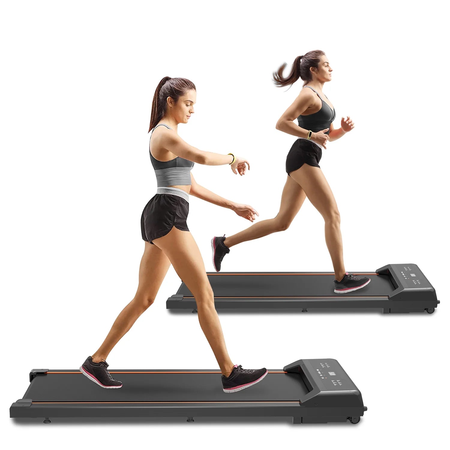 under Desk Treadmill - Walking Pad with LED Display and Remote Control, Portable Treadmill for Home and Office, 2.5HP, 265LBS Capacity