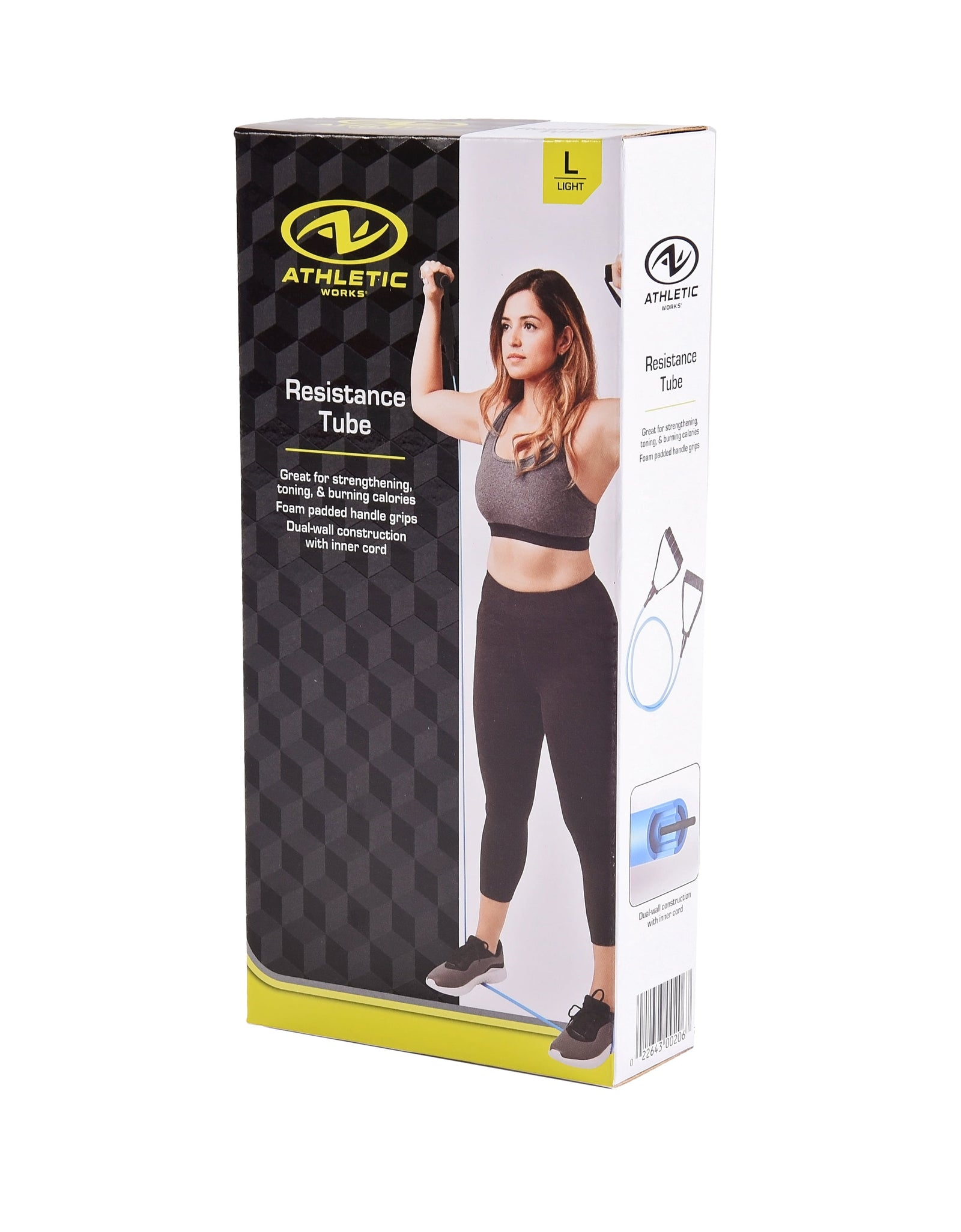 Resistance Tube Exercise Band, Light Resistance, Blue