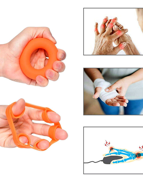 Load image into Gallery viewer, Finger Hand Exerciser Strengthener Wrist Forearm Grip Trainer Resistance Band
