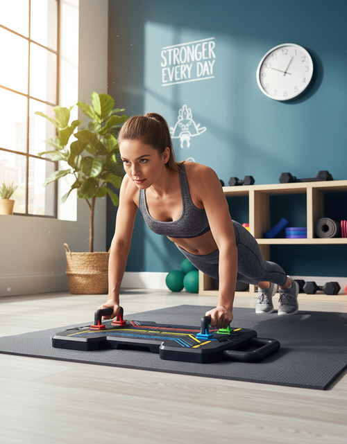 Load image into Gallery viewer, Push Up Board - Lifestyle Action Shot
