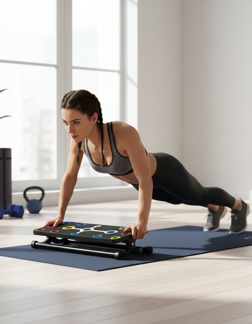 Load image into Gallery viewer, Push-Up Board - Lifestyle Action Shot
